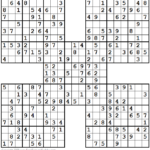 1001 Easy Samurai Sudoku Puzzles Sudoku Puzzles Sudoku Free