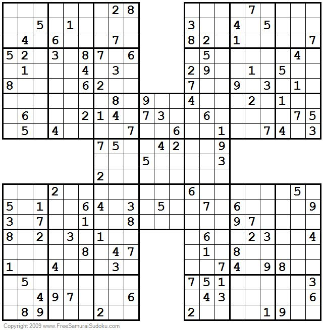 1001 Hard Samurai Sudoku Puzzles En 2020 Sudokus Juegos Juegos En 