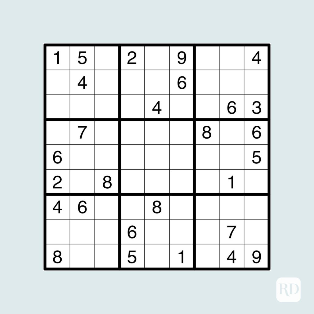 20 Free Printable Sudoku Puzzles For All Levels Reader S Digest 