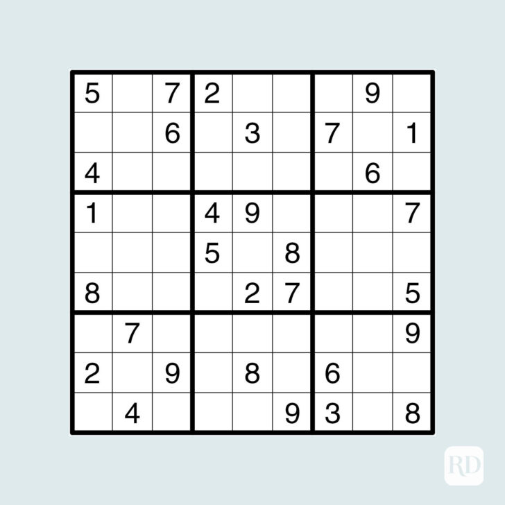 Sudoku Printable Medium Level
