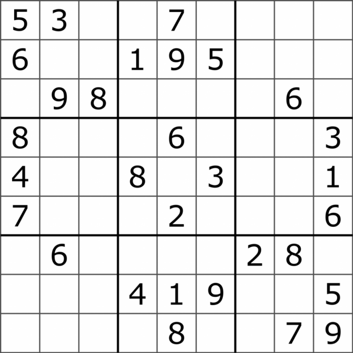 Free Printable 16×16 Number Sudoku