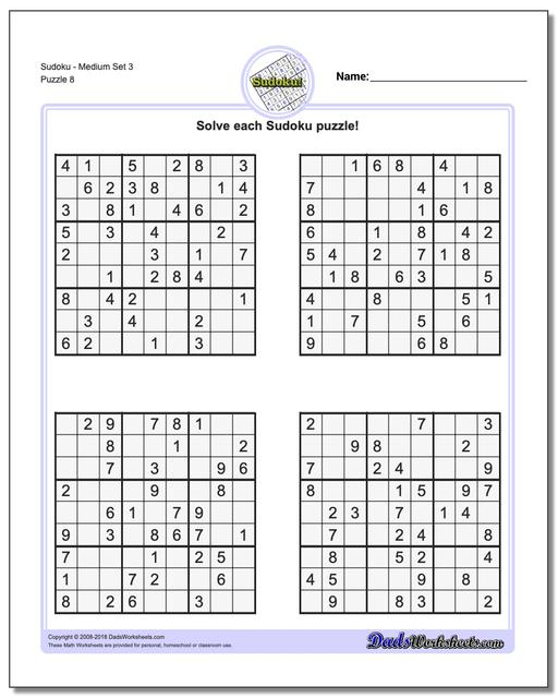 Daily Sudoku Print Out Sudoku For Kids Printable Page Printable 