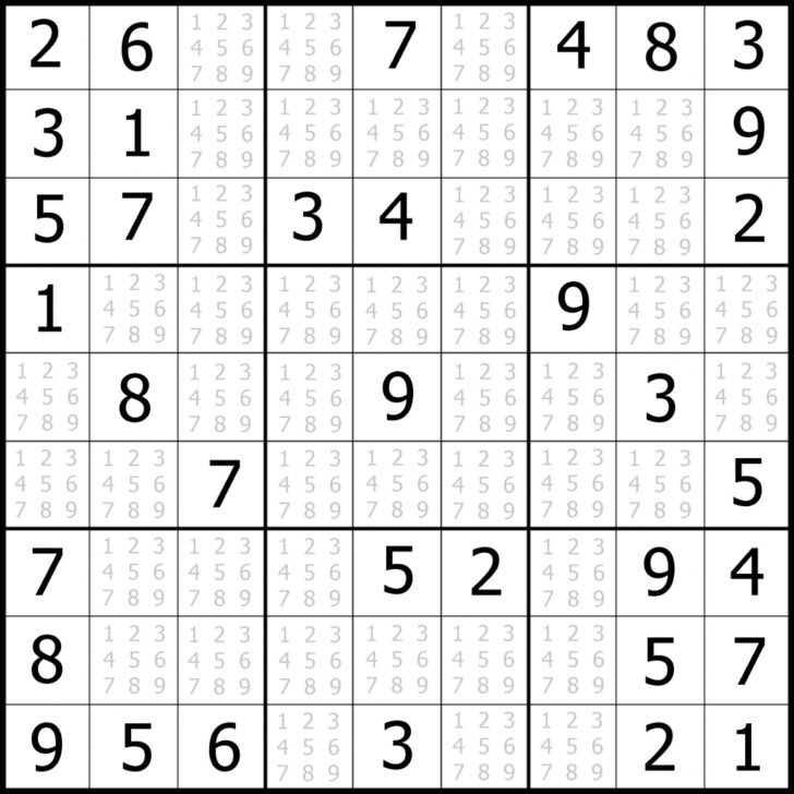 Free Printable Sudoku Puzzles 4×4