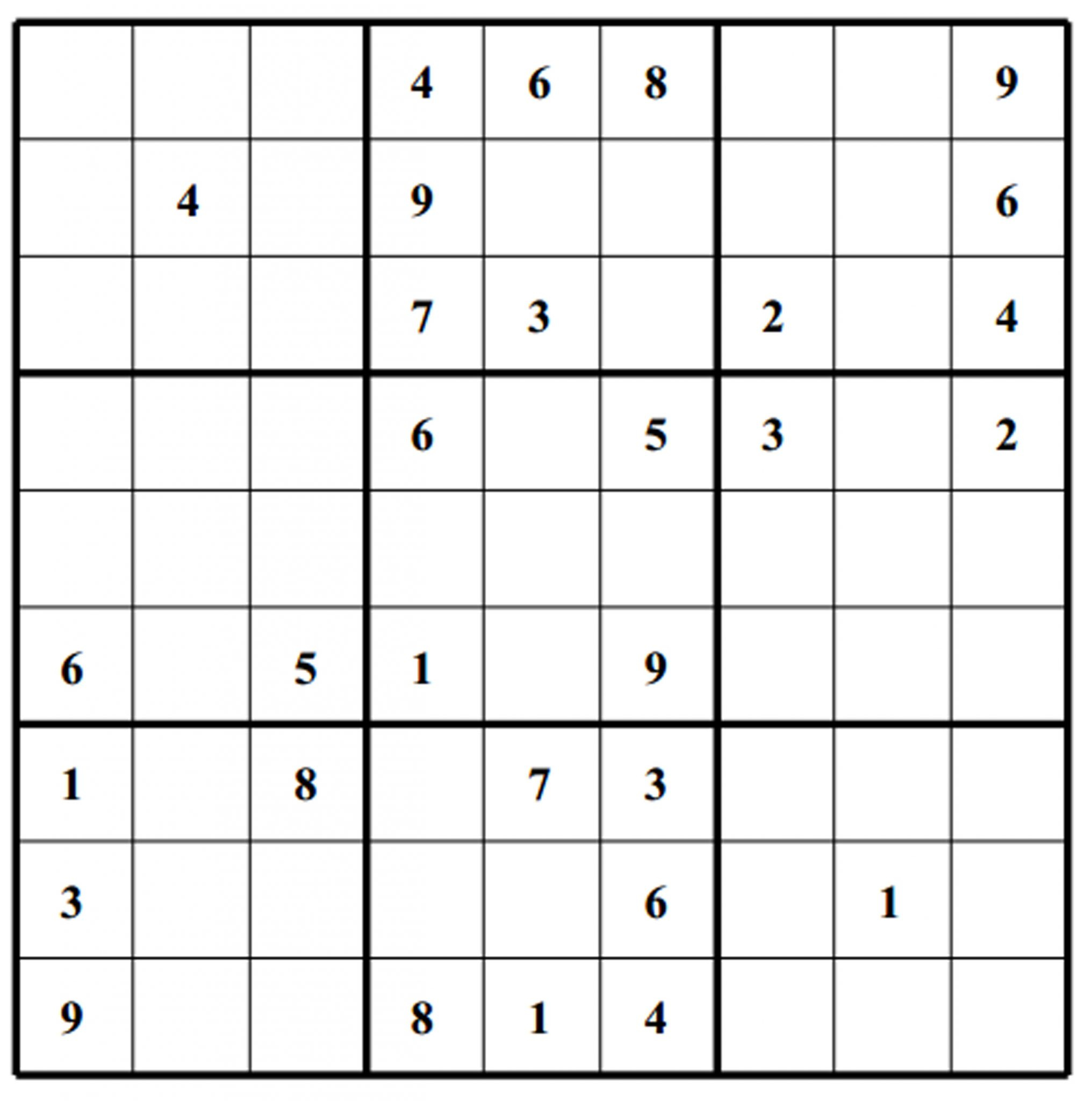 Easy Sudoku Puzzles Printable With Answers Printable Sudoku Puzzles