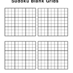 Free Printable Blank Sudoku Grids Sudoku Sudoku Printable Printables