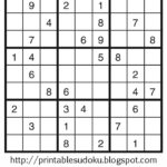Free Printable Easy Sudoku 6 Grid Sudoku Printable