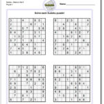 Free Printable Hard Sudoku 4 Per Page Sudoku Printable