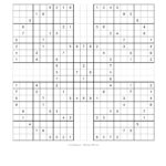 Free Printable Samurai Sudoku Free Printable