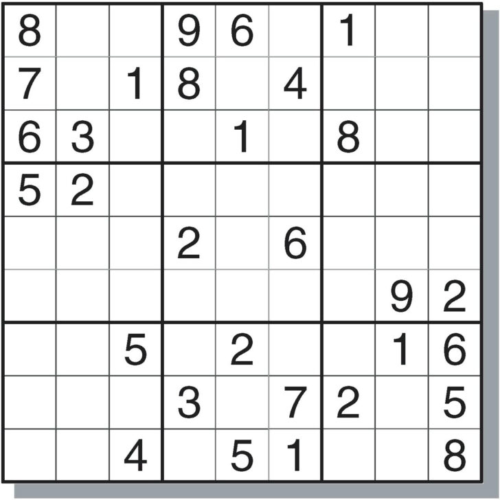 Printable Free Sudoku Uk