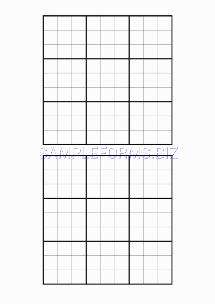 Free Blank Sudoku Printable Sheets