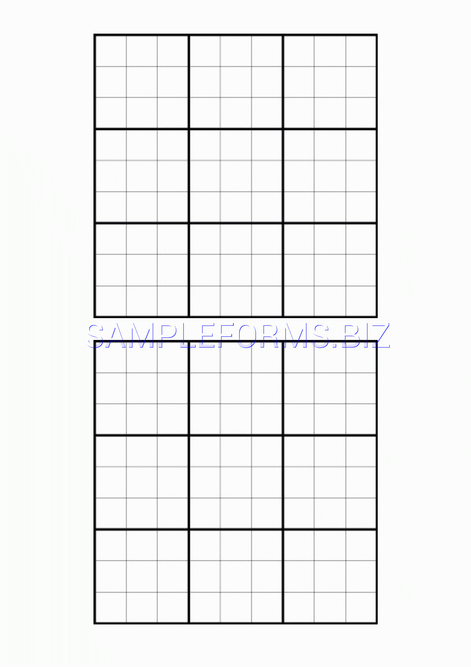 Blank Large Printable Sudoku Sheets Sudoku Puzzles Printable