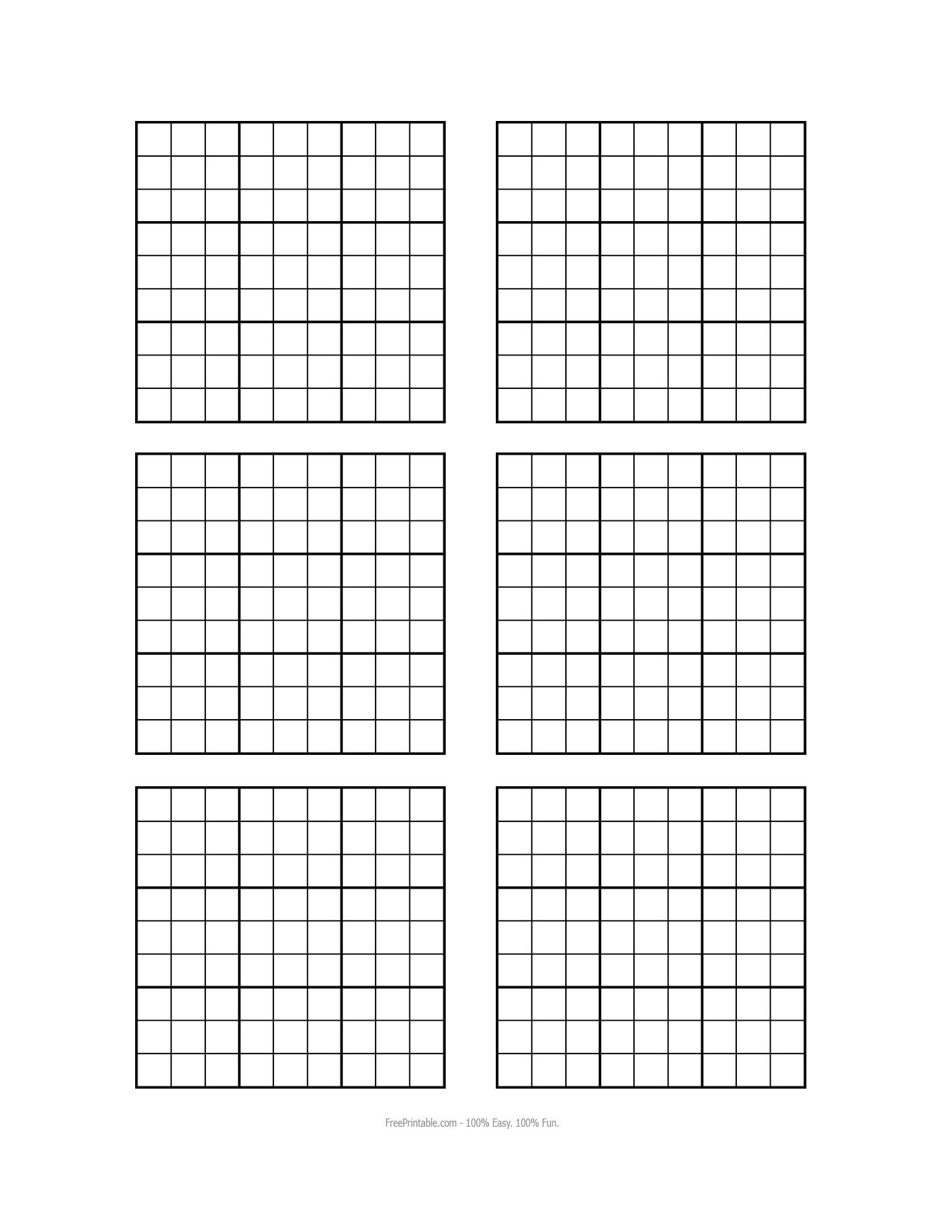 Free Printable Sudoku Puzzles 4 Per Page Sudoku Printable
