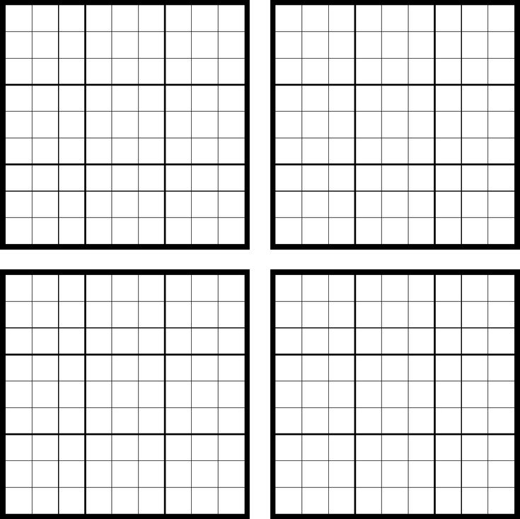 Free Sudoku Blank PDF 1 Page s Sudoku Sudoku Printable Print 