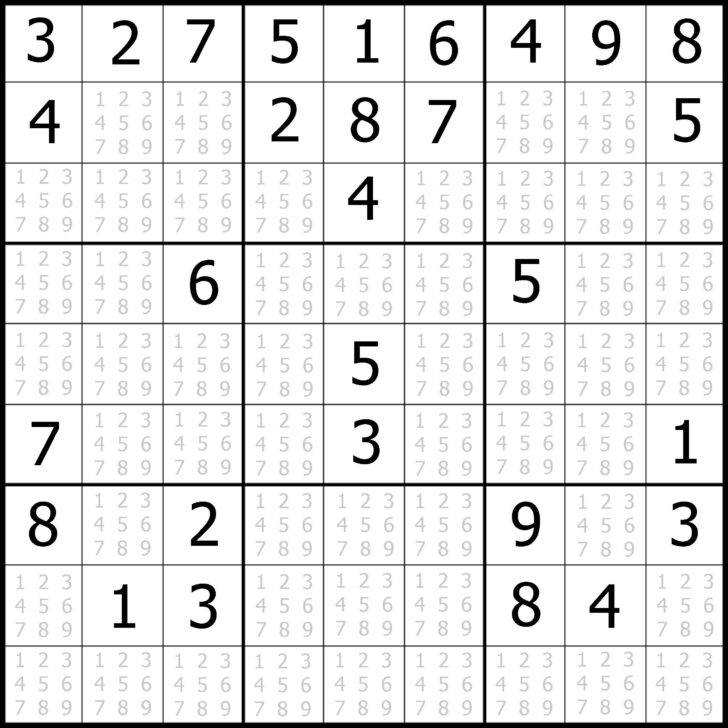 Free Printable Online Sudoku Puzzles