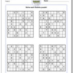 Https Www Dadsworksheets SudokuHard Set 1 Worksheet Sudoku