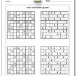 Https Www Dadsworksheets SudokuMedium Set 1 Worksheet Sudoku