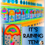 It S Raining TEN April Showers Math Bulletin By Kindergarten Korner