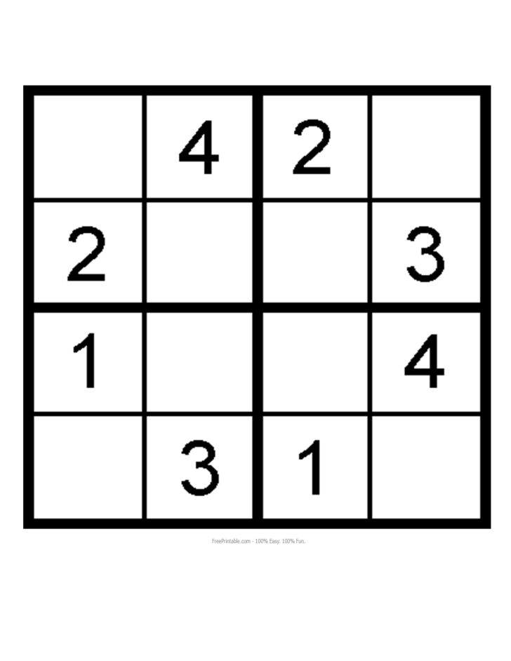 Printable Easy Sudoku For Kids