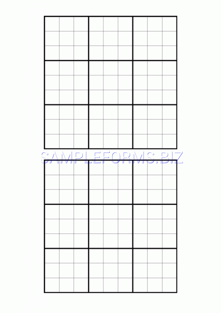 Blank Sudoku Printable Pdf