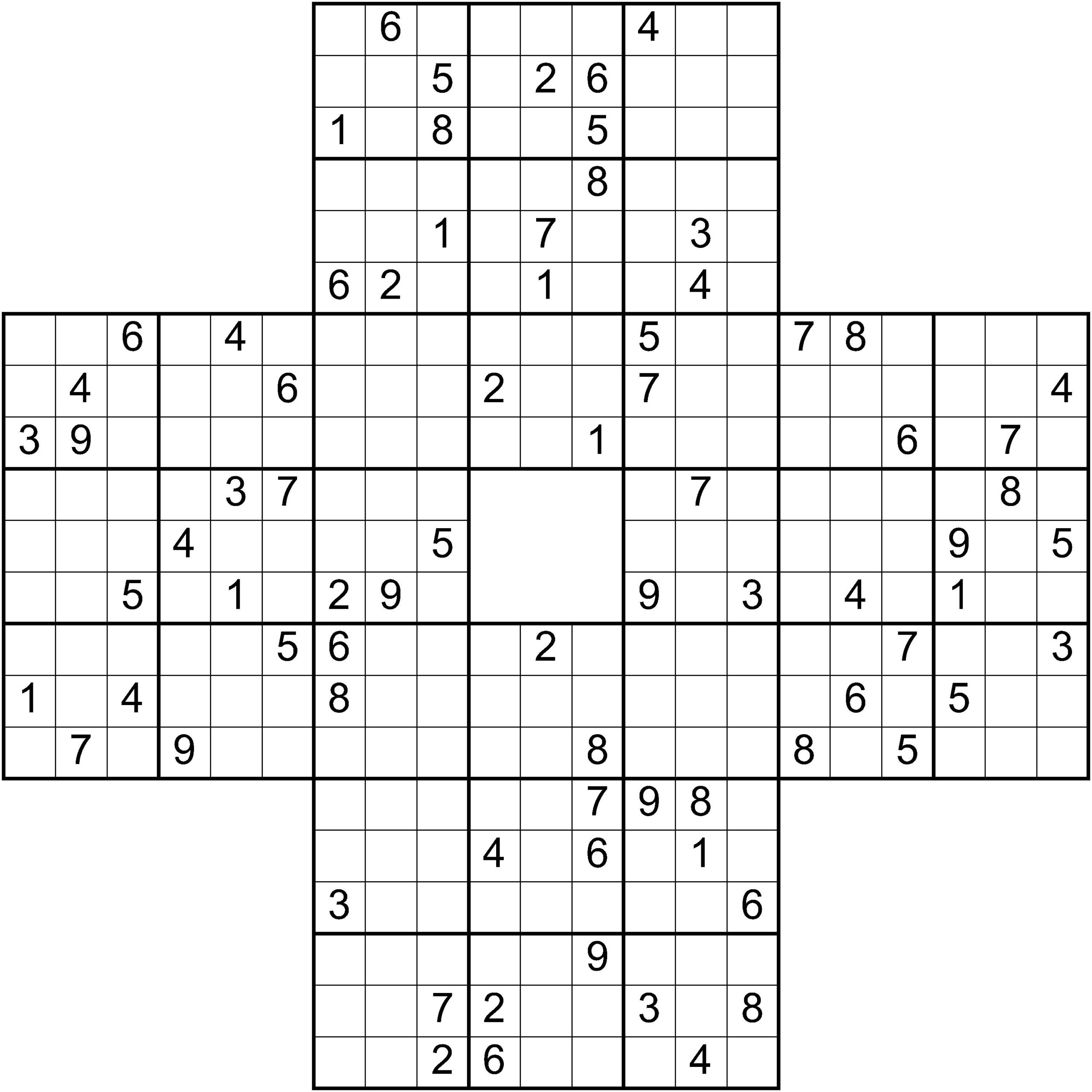Free Daily Printable Sudoku Puzzles More Printables For Everyone
