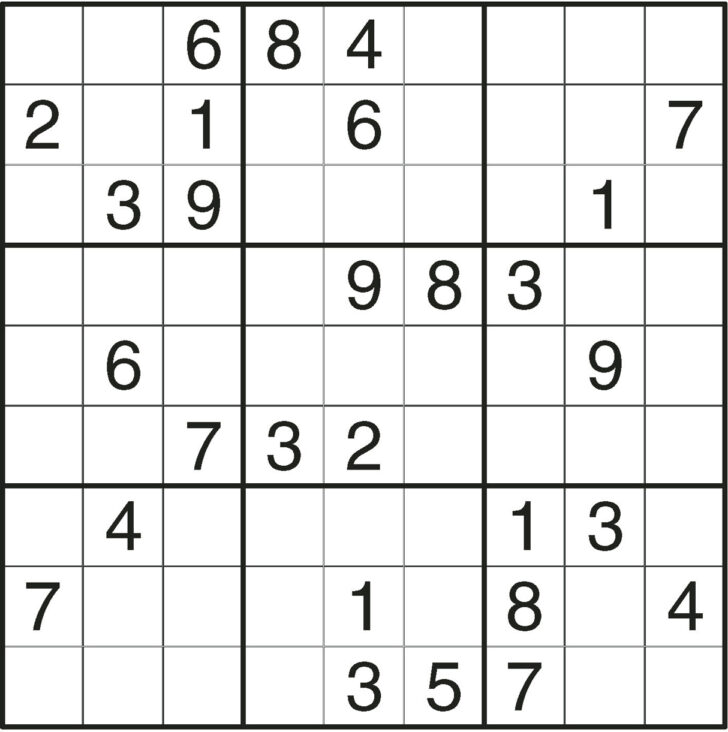 Printable Sudoku Worksheets For Adults