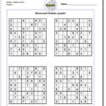 Printable Sudoku 4 Per Page Blank Printable Sudoku Free