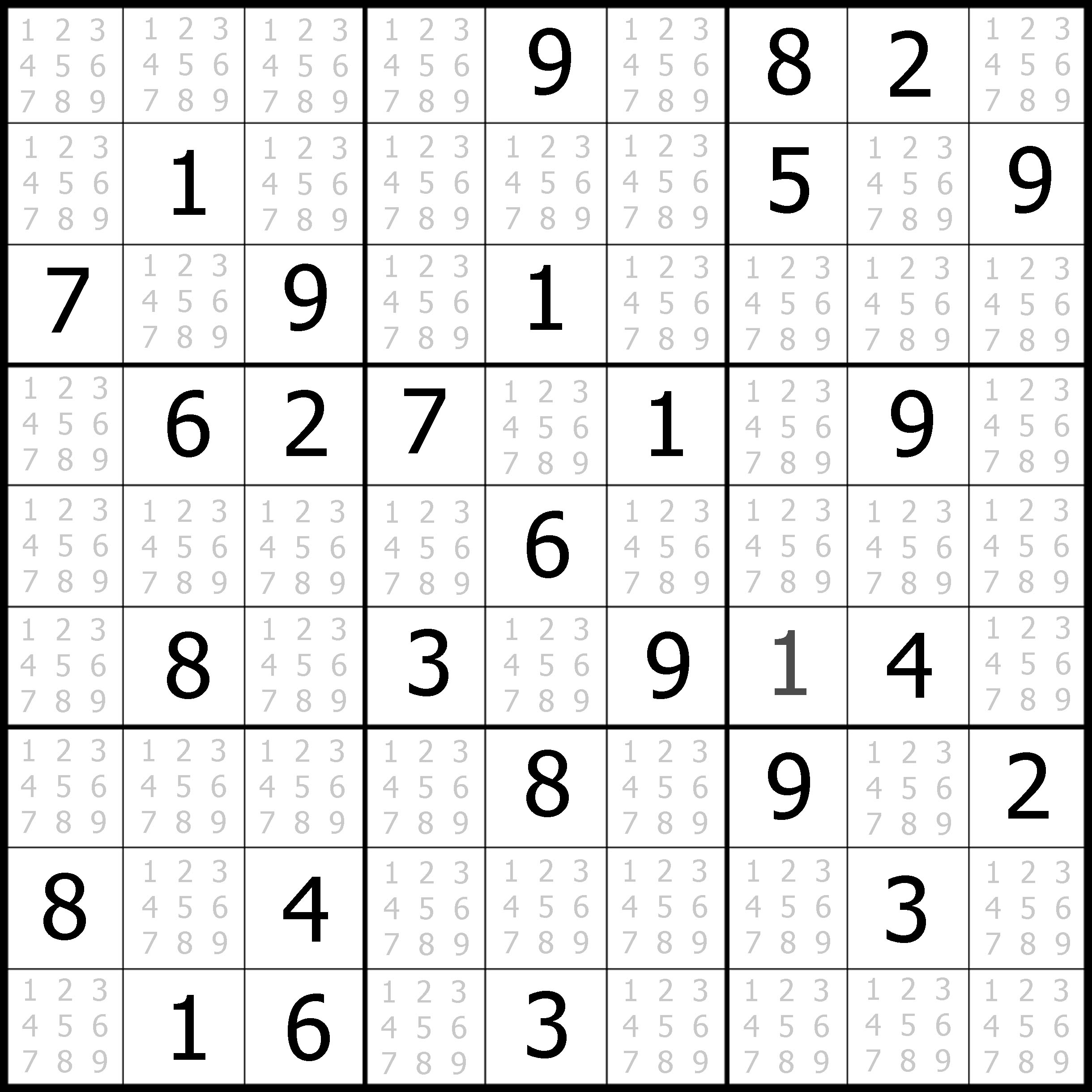 Printable Sudoku Challenger Puzzles Sudoku Printable