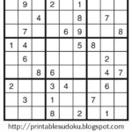 Printable Sudoku Free Printable Sudoku Free Printable