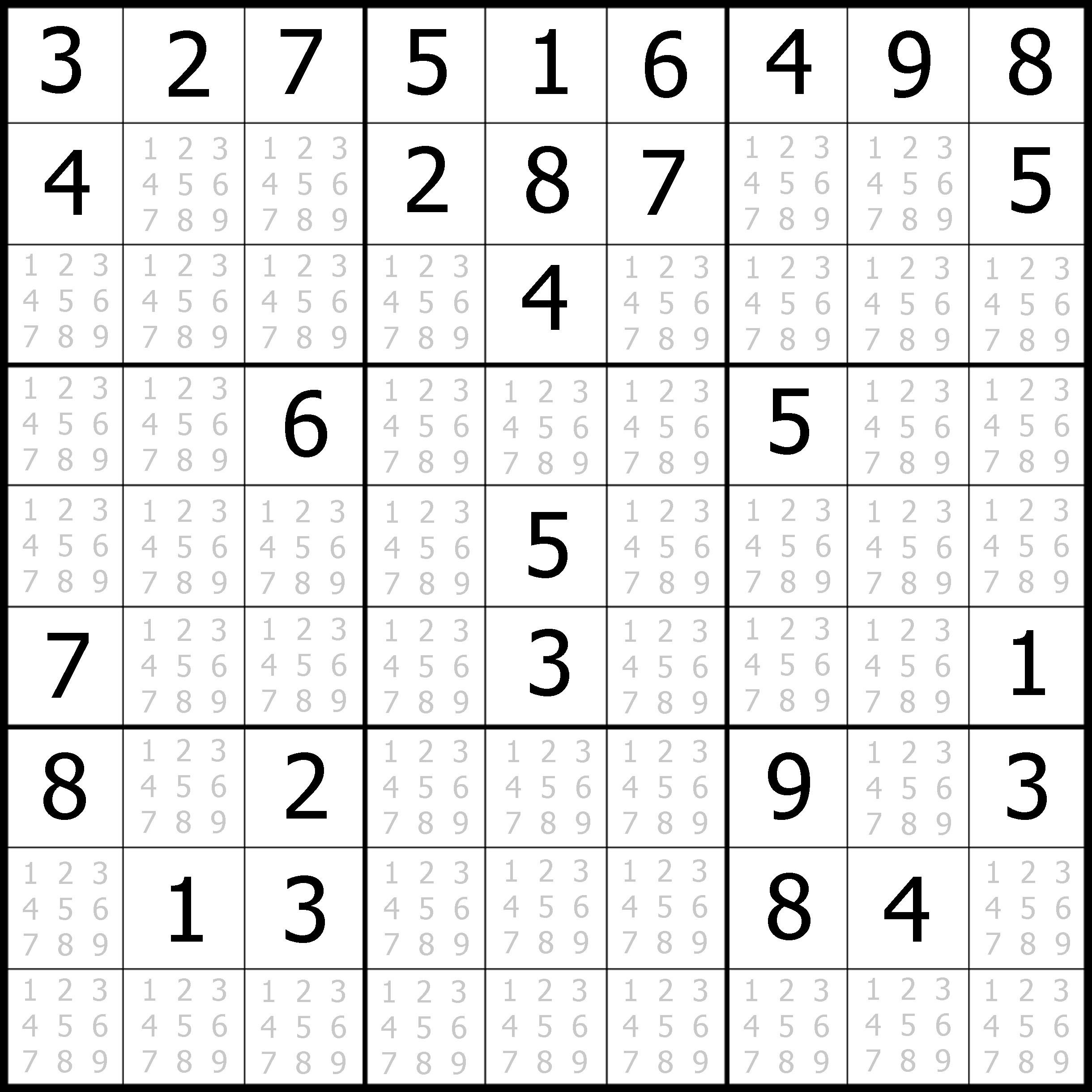 Sudoku Puzzles Printable Free Pdf