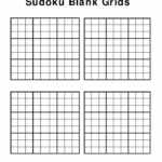 Sudoku Blank Grids 4 To A Page Archives Hashtag Bg Printable Sudoku