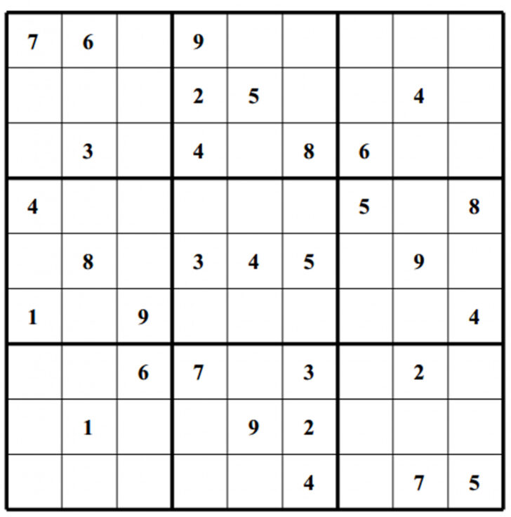 Easy Sudoku Printable 2×2