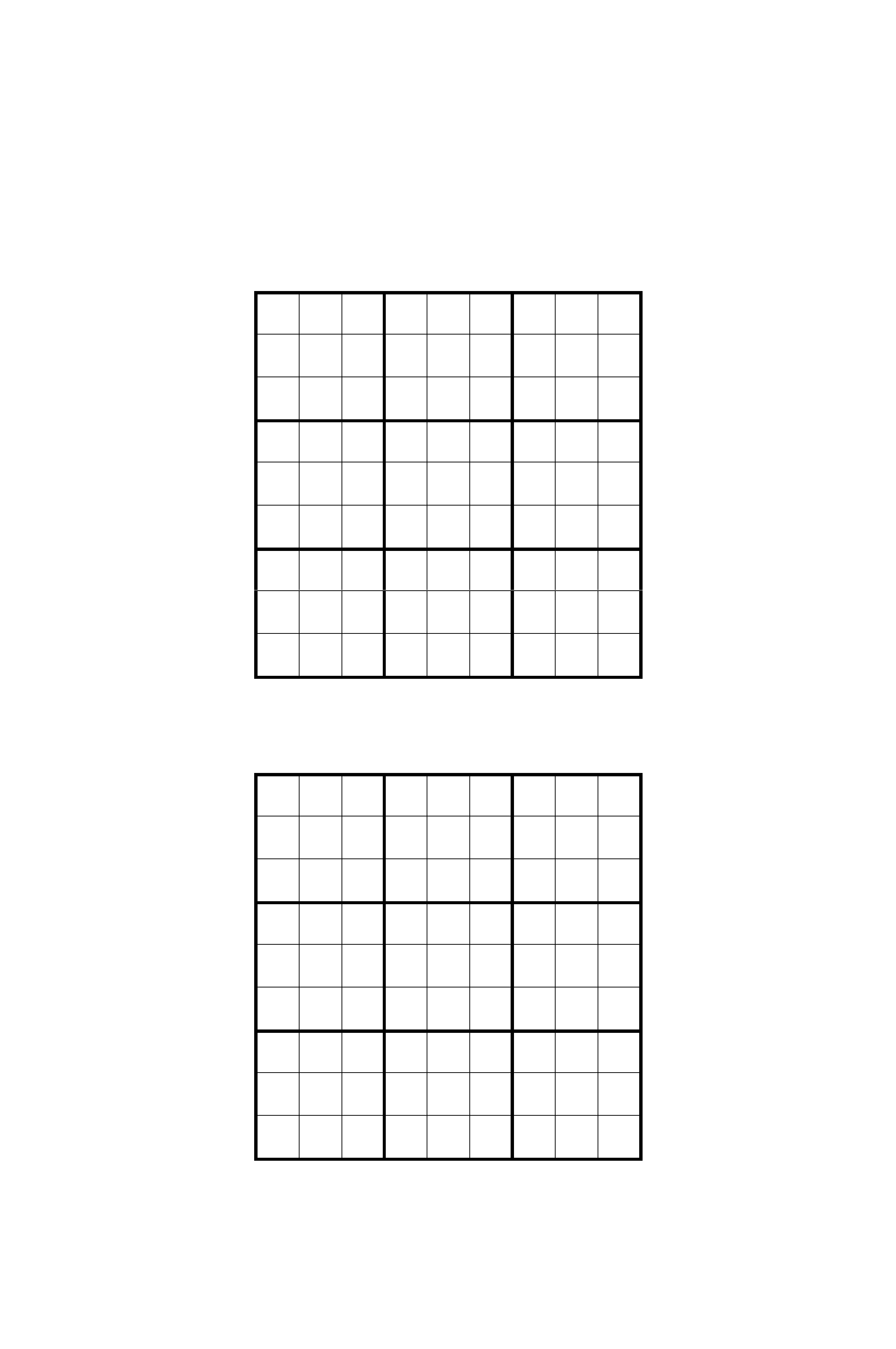 Sudoku Grids Template Free Download