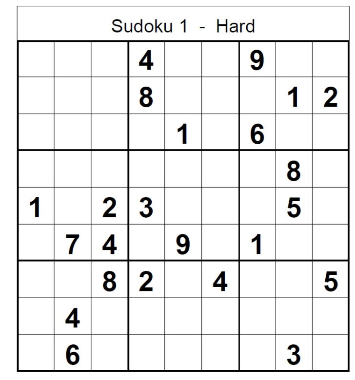 Printable Print My Sudoku Hard