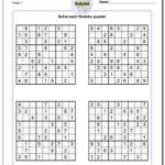 Sudoku Puzzles Medium Pdf Printable Obsessed Printable Sudoku Puzzles