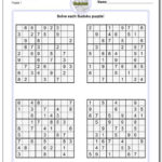 Sudoku Puzzles Medium Pdf Printable Sudoku Medium Just Click
