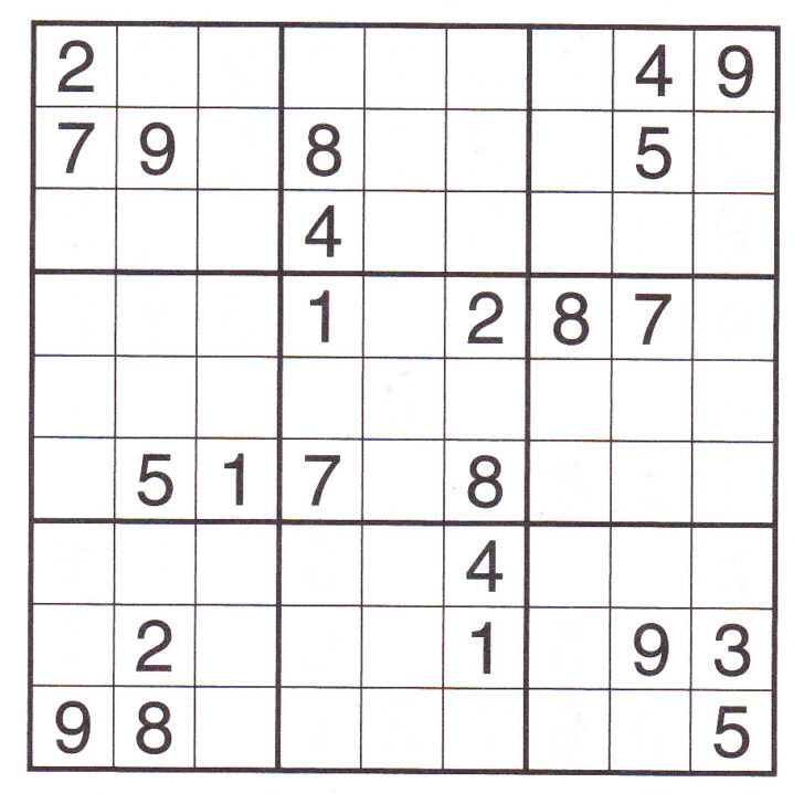 Printable Sudoku Puzzles 6×6