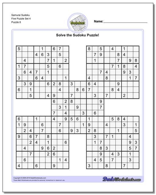 These Free Printable Sudoku Puzzles Range From Easy To Hard Including 