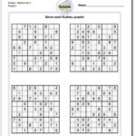 These Printable Sudoku Puzzles Range From Easy To Hard Including