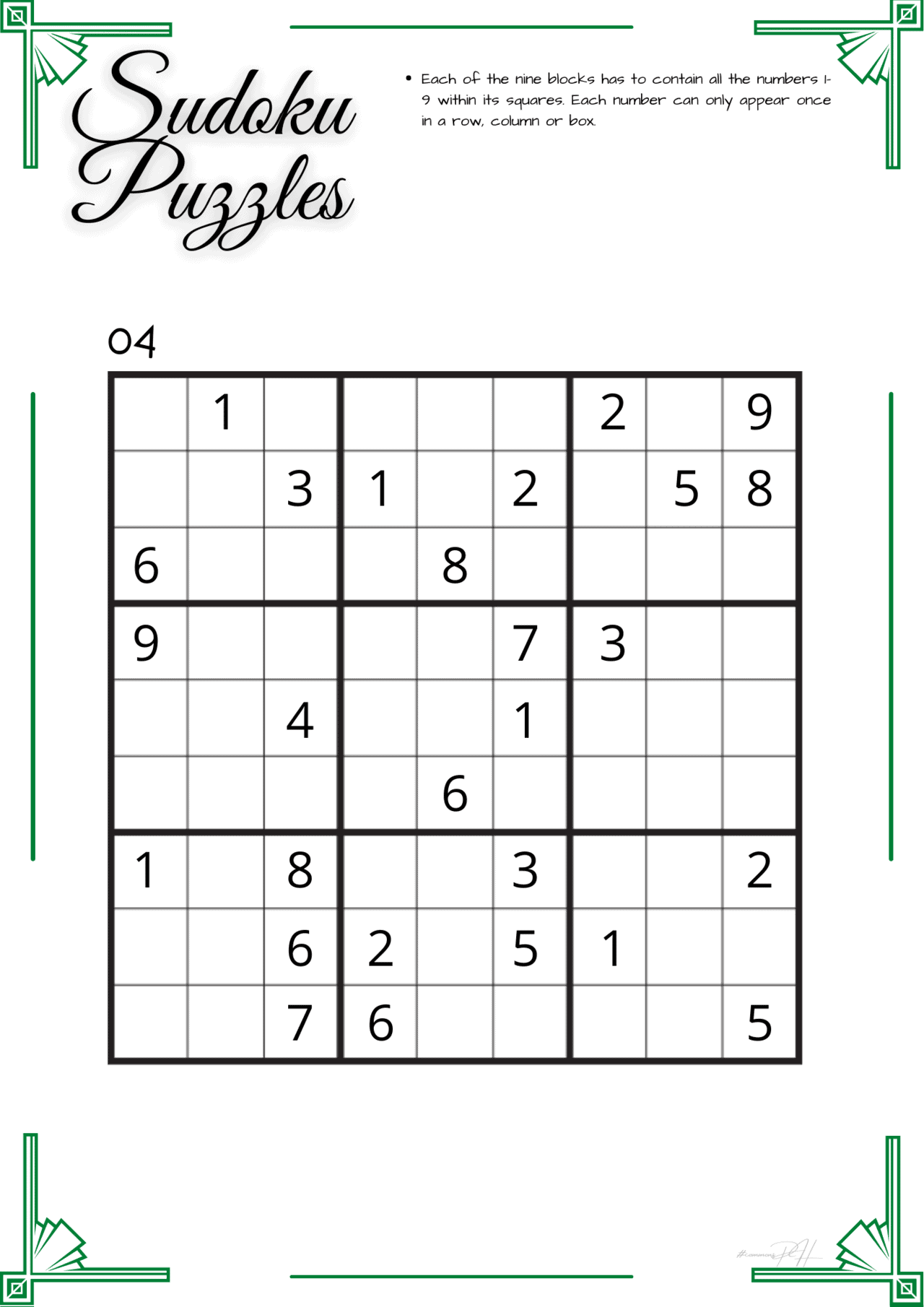 Train Your Brain Easy To Medium Sudoku Puzzles Education PH