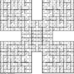 Washington Post Samurai Sudoku Printable Sudoku Printable