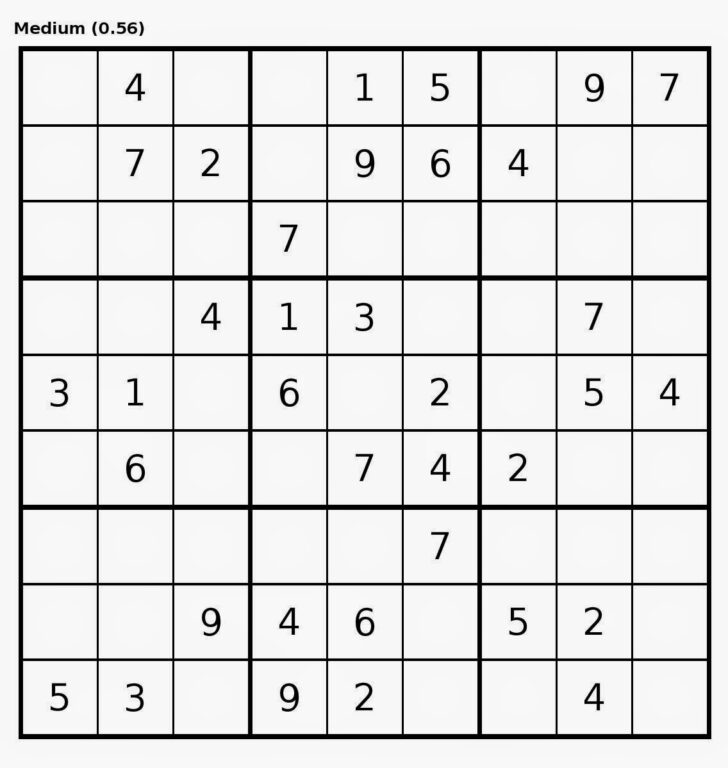 Free Sudoku Printable Billions