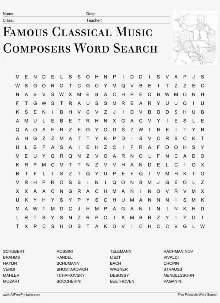 Printable Teacher’s Corner Word Search