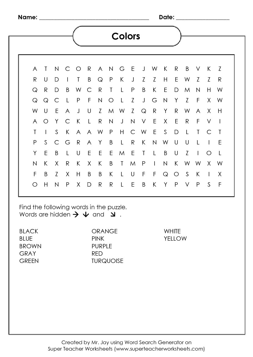 Word Search Maker World Famous From The Teacher s Corner Word 